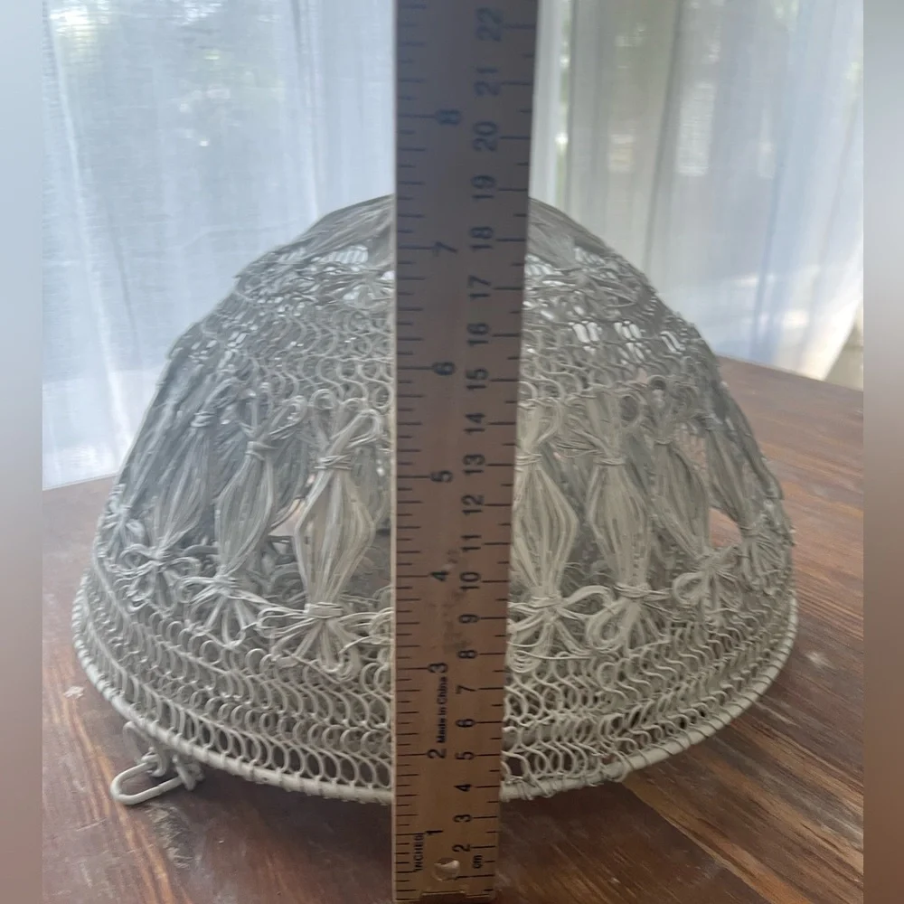 Woven Wire Tripple Hanging Basket Rattan Look